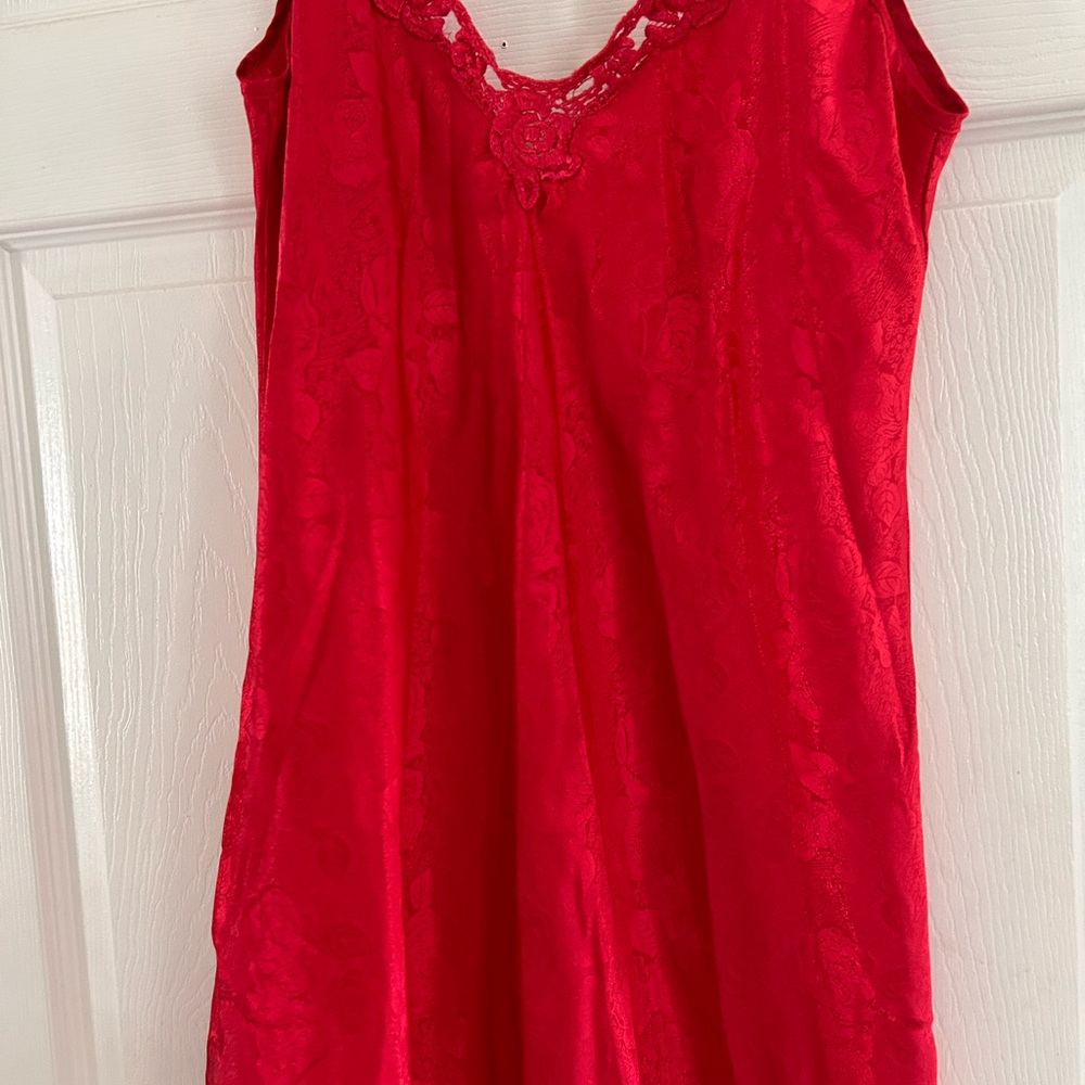 Vintage Red Slip Dress